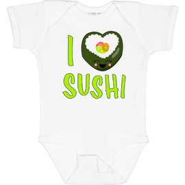 inktastic I Love Sushi- Cute Baby Bodysuit 6 Months 0020 White 2f0e0