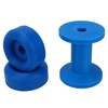 3pcs Trailer Bow Stop Roller Blue PVC Keel Roller Wear