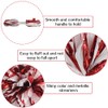 Hooshing 2PCS Pom Poms Cheerleading Metallic Red and White Professional
