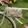 Tourbn Tourbon Waterproof Canvas Bicycle Pannier Bag Handlebar Bag Floral