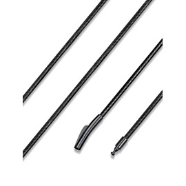 U7 Men's Cord Necklace, Chain, Choker, Wax Cord, Stainless Steel, Hypoallergenic, Thin, Pendant, Water Resistant, Cord Necklace, Stainless Steel