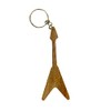 FTWDesign Rock Guitar Keyring, light brown