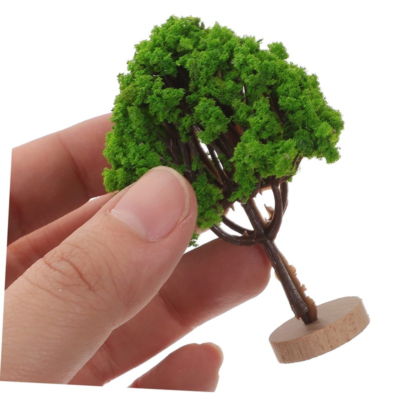 Ciieeo 4pcs Miniature Street Trees for Sand Table Simulation Tree