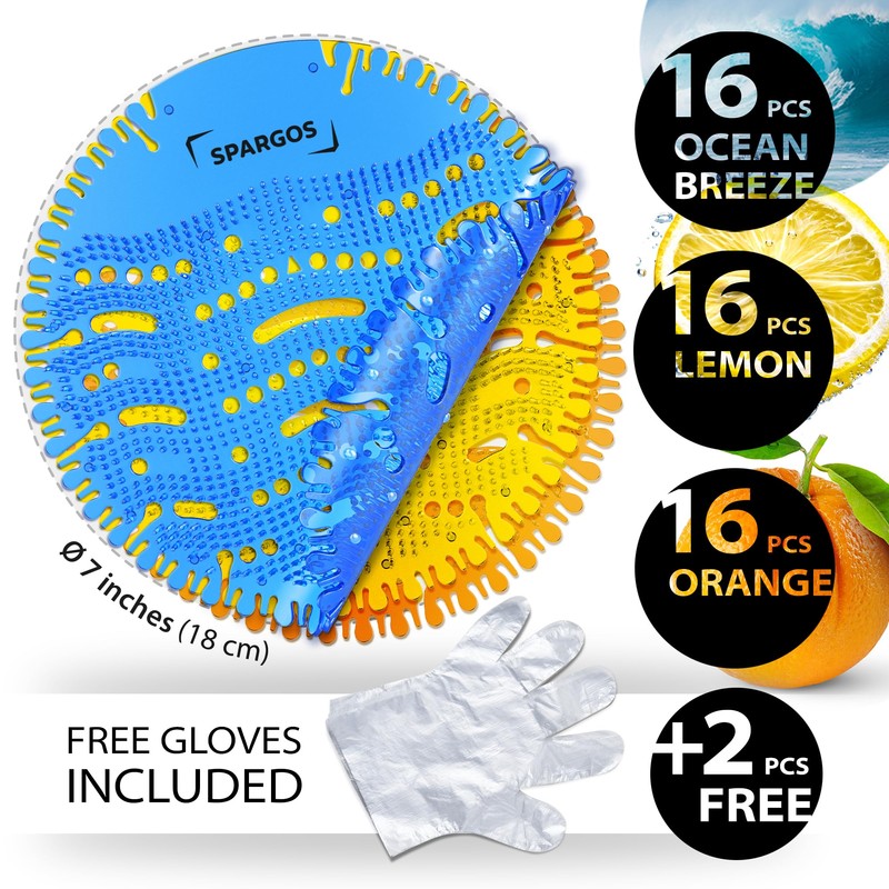 Urinal Screens Deodorizer (50 Pack) Urinal Cakes Pads Fresh 3d