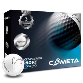 LA CACARIZA Cometa Tour Golf Balls | Pack of 12 | Premium | 3 Layers | Increase Speed | Improve Control | The Mexican Golf Ball