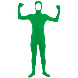Gaoin - Disfraz de elastano abierto para hombre y mujer, Verde, XL