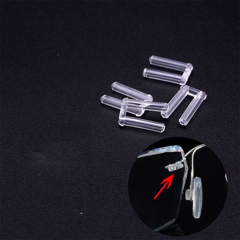 Rimless Glasses Accessories Double Rubber Plug Eyeglass Repair Kits (1.5mm