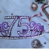 75th Birthday Tiara and Sash Cheers to 75 years Birthday