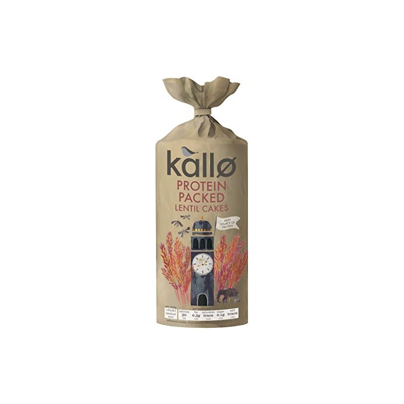 Kallo Protein Packed Lentil Cakes 100g (Pack of 6)