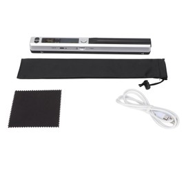 Portable Handheld Scanner 300 600 900DPI Memory Card Storage A4 Handheld Scanner for Documents Photos Magazines Silver Black