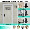 UMIK UMIKSMART Smart Fingerprint Door Lock with Handle, Keyless Front