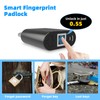 KENRONE Fingerprint Padlock, Biometric Padlock, Smart Padlock with Emergency Key,