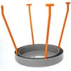 SE 10L Collapsible Bucket with Stand - Lightweight, Portable, 30LB