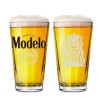 Modelo Beer Pint Glasses Signature House of Modelo Edition with Lion Logo, 16 o
