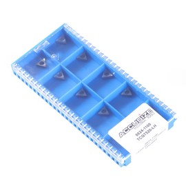 Accusize Industrial Tools TCGT520-LH Carbide Inserts for Cutting Aluminum, 10 Pcs/Box, 6624-1100x10