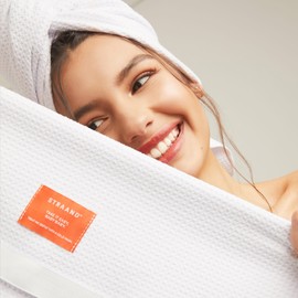 STRAAND Woven Microfibre Hair Towel