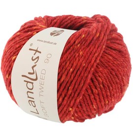 LANA GROSSA Landlust Soft Tweed 90, Classic Twisted Tweed Yarn Made of Virgin Wool with Multicoloured Nubs, Hand Knitting Yarn Made of 100% Virgin Wool (Merino), 50 g Wool for Knitting and Crocheting,