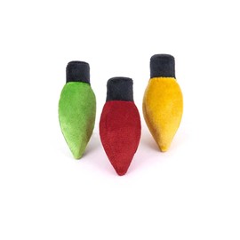 P.L.A.Y. Cute Cat Toys - Holiday & Christmas Themed Organic Catnip Filled Toy, Great for Adult Cats and Kittens - Machine Washable, Recycled Material, Crinkle (Kitty Delights Holiday Lights, Set of 3)