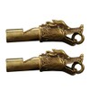 jojofuny 2pcs Sports Referee Training Whistle Metal Emergency Whistle Keychain