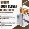 Heavy Duty Screen & Storm Door Closer Kit - Adjustable