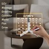 Led Note Board with Colors, Light Up Acrylic Message Board,