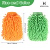 SPDYCESS Car Wash Mitt, 3-in-1 Microfiber Chenille Washing Sponge Mitts