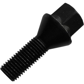 10 Wheel Bolts Wheel Bolts Taper Collar Black M12 x 1.5 37 mm