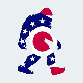 Ohio Bigfoot Sticker FA Graphix Vinyl Decal OH Big Foot Sasquatch yeti - 3.49 Wide