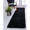 Unique Loom Solo Solid Shag Collection Area Modern Plush Rug