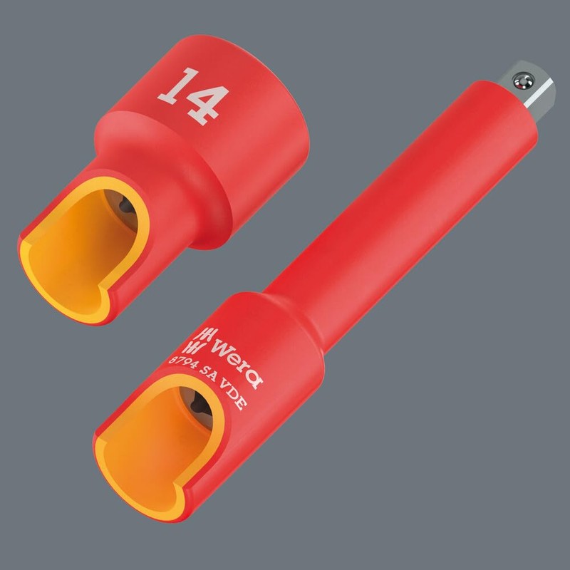 Wera 05005931001 8790 A VDE Zyklop Socket Insulated with 1/4