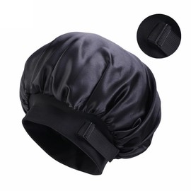 Unisex Large Bonnet for Sleeping High Elasticity Headscarf Shower Cap Beauty Hairdressing Hair Care hat (AU, Alpha, One Size, Pink)