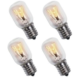 8206232A Microwave Light Bulbs Under Hood 40W 125V E17 Base, Replacement for Whirlpool Maytag GE LG Microwaves Dimmable Compatible with Model 8183993 8206443 (4pcs)