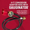 Firedisc 4 Ft. Conversion Lp Adaptor Hose With Gauginator