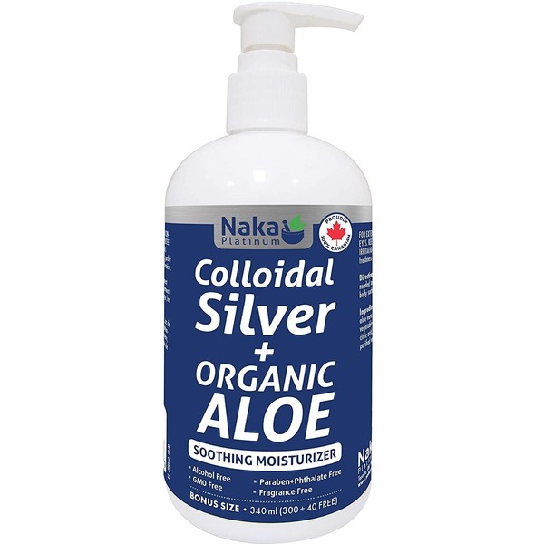 Naka Platinum Colloidal Silver+Organic Aloe 340mL