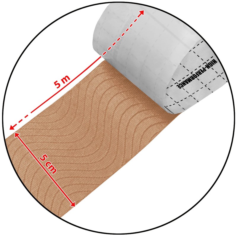 BB Sport 6 Rolls Kinesiology Tape 5 m x 5