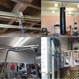 BiJun 4 Wheel Trolley Assembly Roller Bearing Trolley Assembly for Use with 1-5/8" Wide and All1-5/8 Taller Strut Channel (4pc)