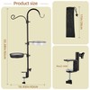 ERYTLLY Deck Hook Bird Feeder Pole Bird Feeder Porch Multi