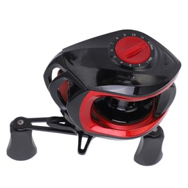 LK201 Plastic/Aluminum Alloy Black Red Magnetic Brake Standard Right/Left Hand Exquisite Fishing Casting Reel WheelStandard Left Hand