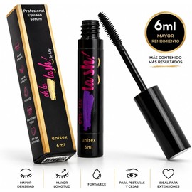 Sérum para Crecimiento de Pestañas y Cejas 6 ml Oh La Lash Amaia's Mayor Densidad, Longitud y Volumen Con Pentapéptido 17 y Oligopéptidos Fortalece Pestañas Naturales y con Extensiones