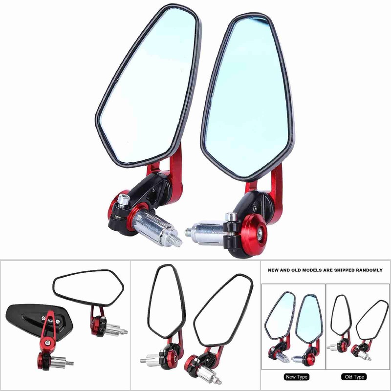 Elegant Rearview Mirrors and Motorcycles, Adjustable Optical Glass Mirrors to