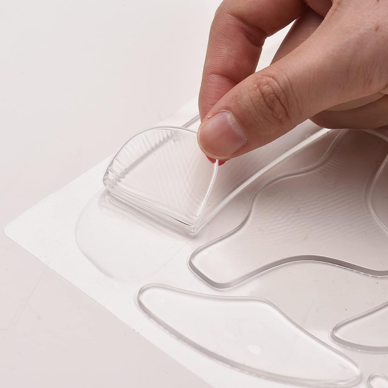 16 PIEZAS Parches de silicona reutilizables para arrugas faciales para