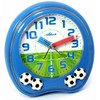 Atlanta Children's Alarm Clock with Watch Boys Blue Football -