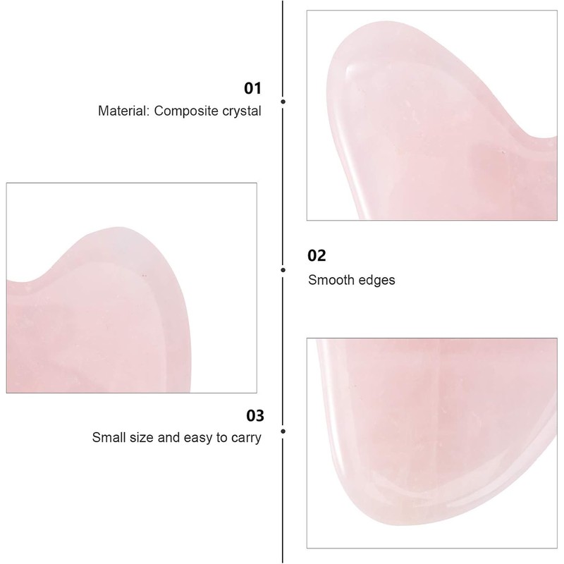 Sha Facial Treatment with Rose Quartz Heart Shape Guasha Board