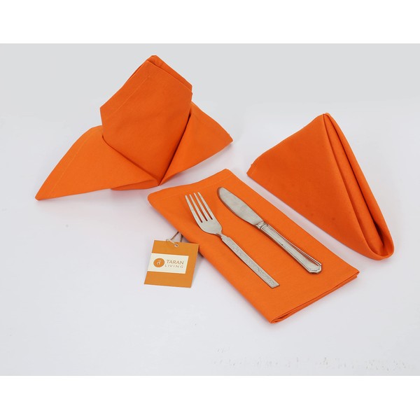 TARAN LIVING - Servilletas de tela para decoración de otoño,