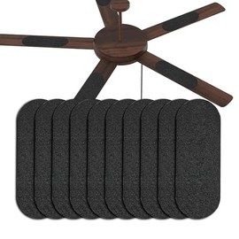 Ceiling Fan Filters for Blades,Large Size Easy-Stick Carbon Filter Pads for Ceiling Fan,Effectively Clean Air of Common Room Contaminants -Air Purifier Pads Wide Application for Home Office 10 Pcs