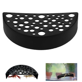 Wzenclave Shrimp Hides for Aquarium, Black Plastic Shrimp Cave Shelters & Small Fish Tunnel for Breeding, Durable Aquarium Hideout Decor, Tank Accessories for Shrimp and Small Fish