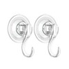 Yesmin 2 Pack Suction Hooks Powerful Push and Lock Vacuum
