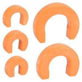sourcing map 1Set 1/4 Inch 3/8 Inch 1/2 Inch 3/4 Inch 1 Inch Disconnect Clips for Easily Removing Push-fit Fitting U-Shaped Clips Fitting Slip Removal Tools