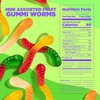 Albanese Candy Mini Assorted Fruit Gummi Worms Gummi Candy, Assorted