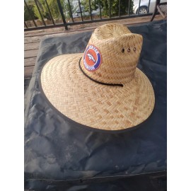 JTS Premier Denver Broncos Patch Bamboo Straw Summer HAT Sombrero
